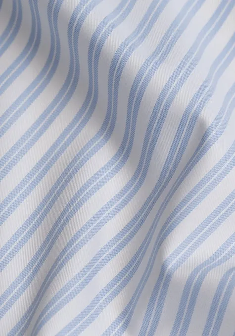 Ice Dual Blue Structured Stripes - Wrinkle Resistant sold by Brisk Shirts product image thumbnail 2
