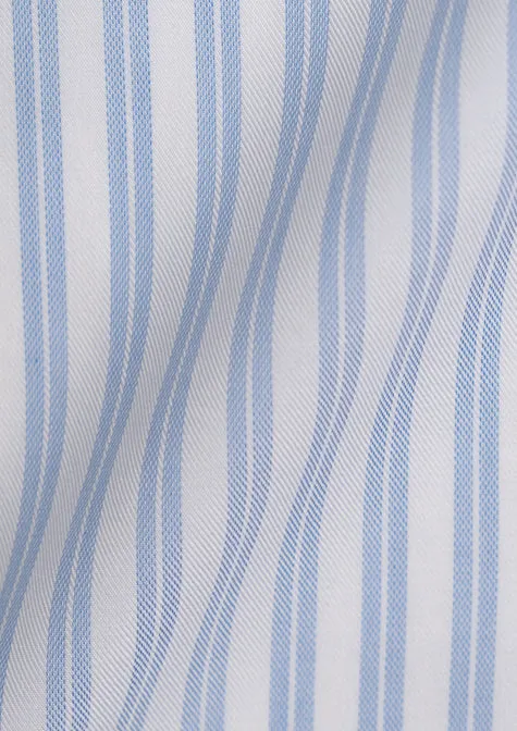Ice Dual Blue Structured Stripes - Wrinkle Resistant sold by Brisk Shirts