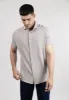 Light Grey Feather Soft Piqué Half Sleeve Shirt sold by Brisk Shirts