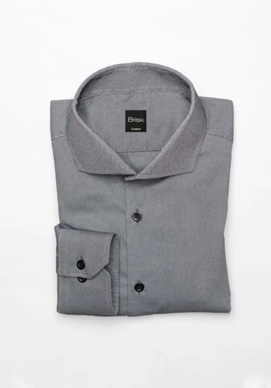 Charcoal Grey Performance Ultra Stretch Shirt - Wrinkle Free sold by Brisk Shirts