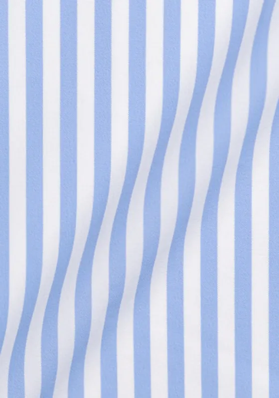 Sky Blue Performance Stretch Bengal Stripes - Wrinkle Free sold by Brisk Shirts