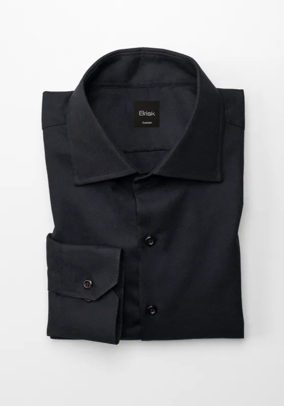 Black Jacquard Shirt sold by Brisk Shirts