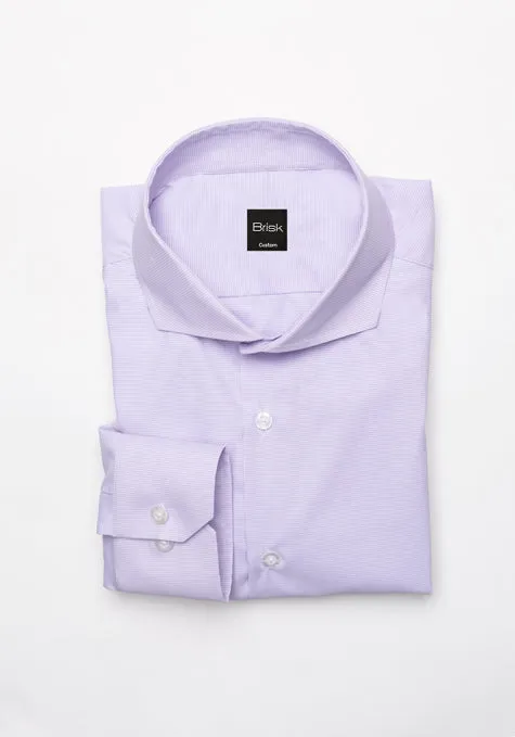 Lilac Micro Houndstooth Performance Ultra Stretch Shirt - Wrinkle Free sold by Brisk Shirts