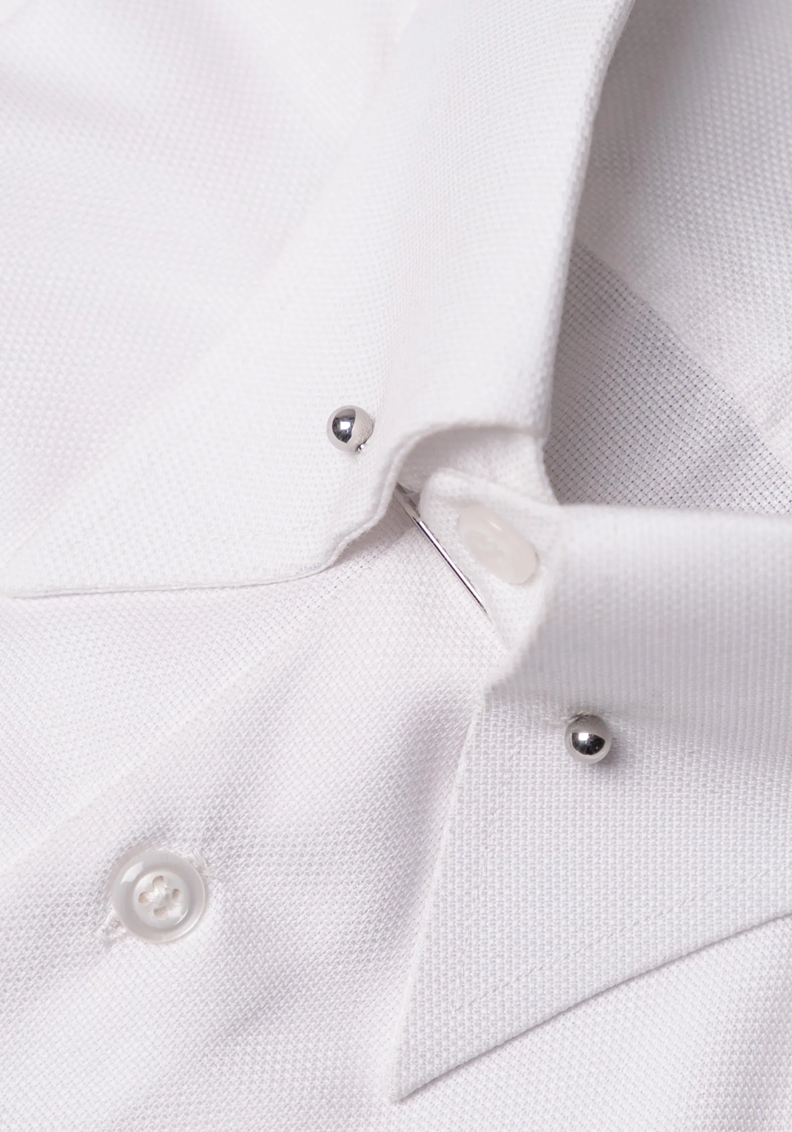 Egyptian White Gloss Structured Shirt - Classic Straight Collar With Pin sold by Brisk Shirts product image thumbnail 2