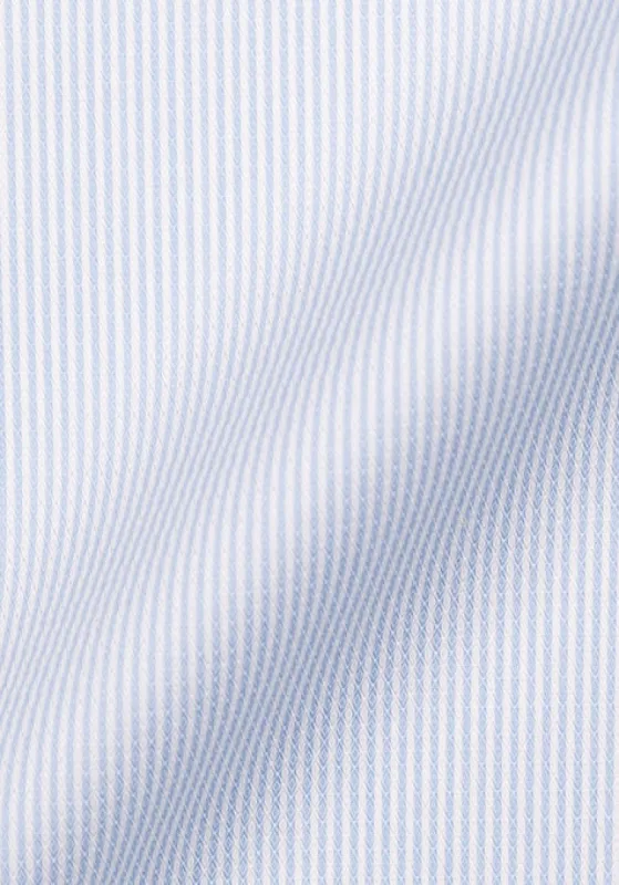 Soft Sky Blue Dobby Narrow Stripes sold by Brisk Shirts