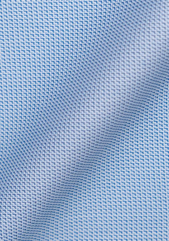 Fine Light Blue Self Textured Cotton/Poly - Wrinkle Resistant sold by Brisk Shirts