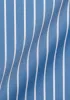 Super Fine Blue Satin Stretch Stripes sold by Brisk Shirts