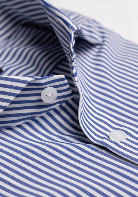 Jet Blue Four-Way Performance Stretch Stripes Shirt - Wrinkle Free sold by Brisk Shirts product image thumbnail 2