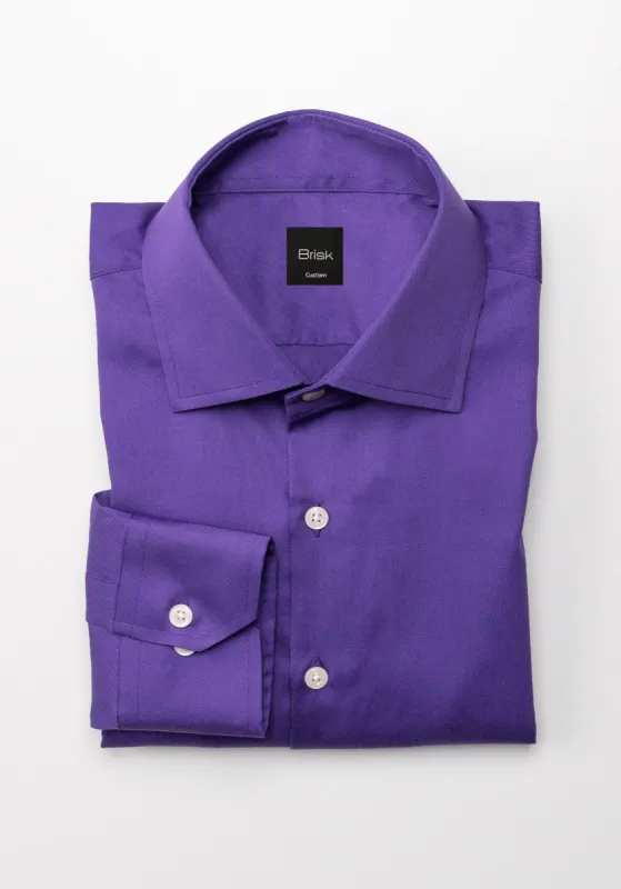 Purple Lightweight Poplin Shirt sold by Brisk Shirts