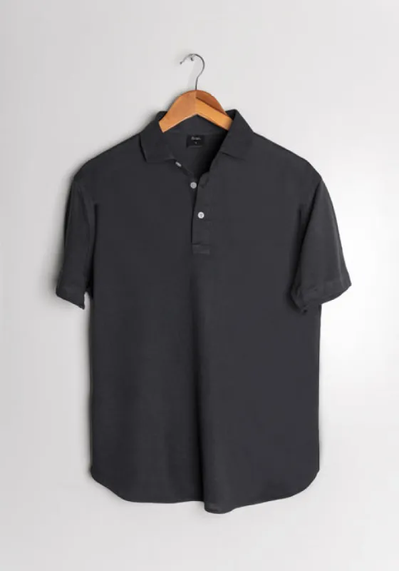 Grey Feather Soft Piqué Half Sleeve Polo Shirt sold by Brisk Shirts