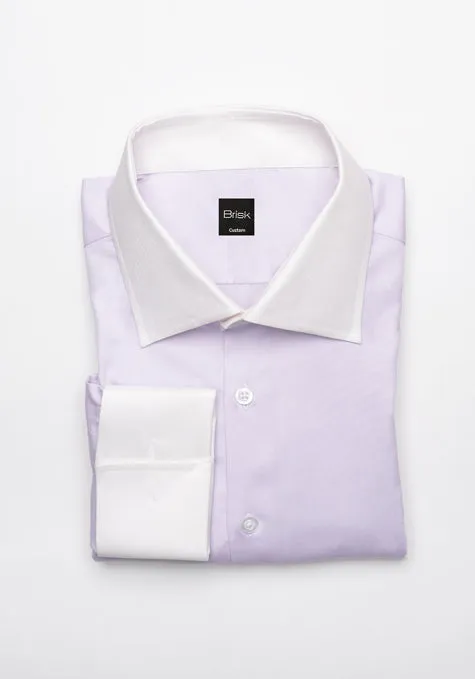 Pastel Lilac Pinpoint Shirt sold by Brisk Shirts