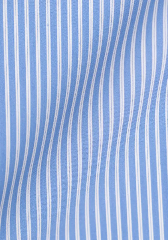 Mid Blue Pencil Stretch Stripes sold by Brisk Shirts