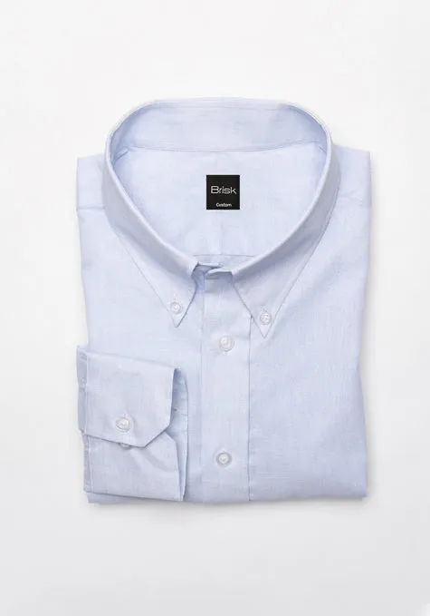 Pastel Blue Lightweight Airy Structured Shirt sold by Brisk Shirts