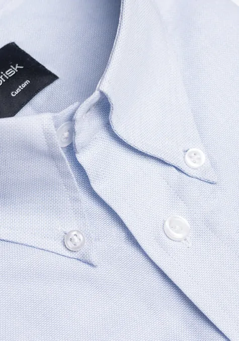 Pastel Blue Lightweight Airy Structured Shirt sold by Brisk Shirts product image thumbnail 2