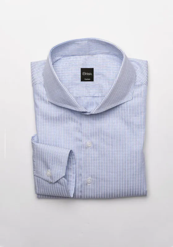 Egyptian Blue Mini Boxes Shirt sold by Brisk Shirts