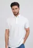 White Feather Soft Piqué Half Sleeve Polo Shirt sold by Brisk Shirts