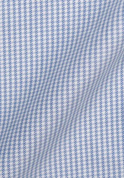 Fine Blueish Grey Houndstooth - Wrinkle Free sold by Brisk Shirts