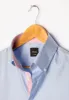 Sky Blue Twill Shirt - Pink Contrast sold by Brisk Shirts