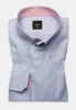 Sky Blue Twill Shirt - Pink Contrast sold by Brisk Shirts