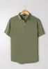 Military Green Feather Soft Piqué Half Sleeve Polo Shirt sold by Brisk Shirts