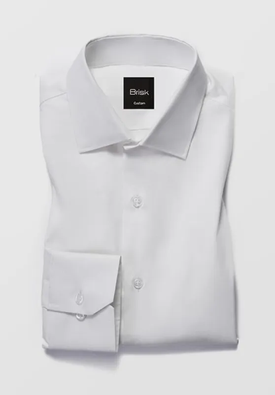 Pearl White Stretch Shirt made by Brisk Shirts