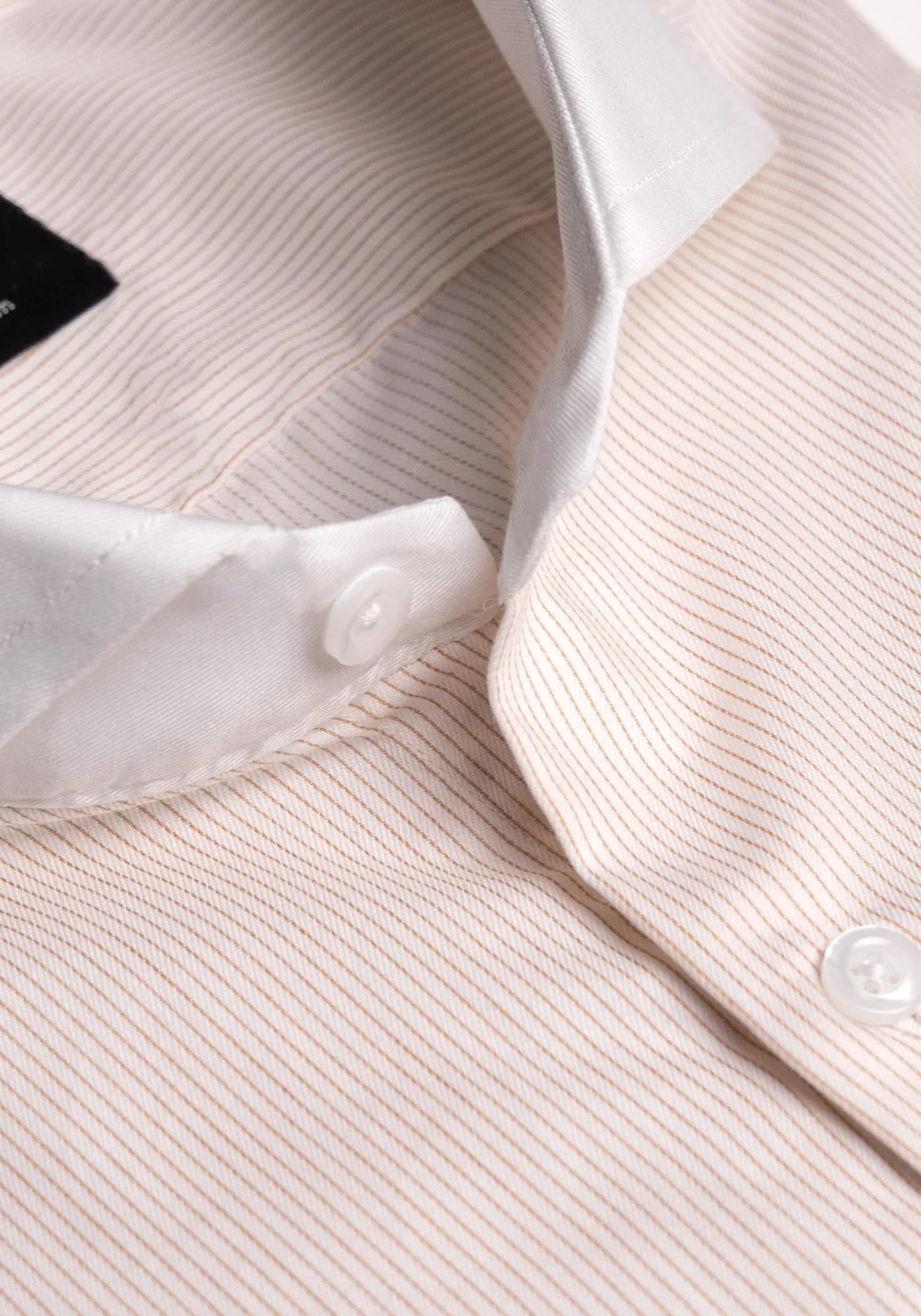 Egyptian Camel Pin Stripes Shirt - Wrinkle Resistant sold by Brisk Shirts product image thumbnail 2