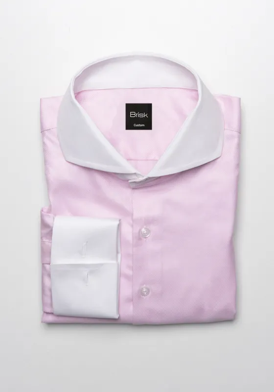 Egyptian Pink Twill Shirt sold by Brisk Shirts
