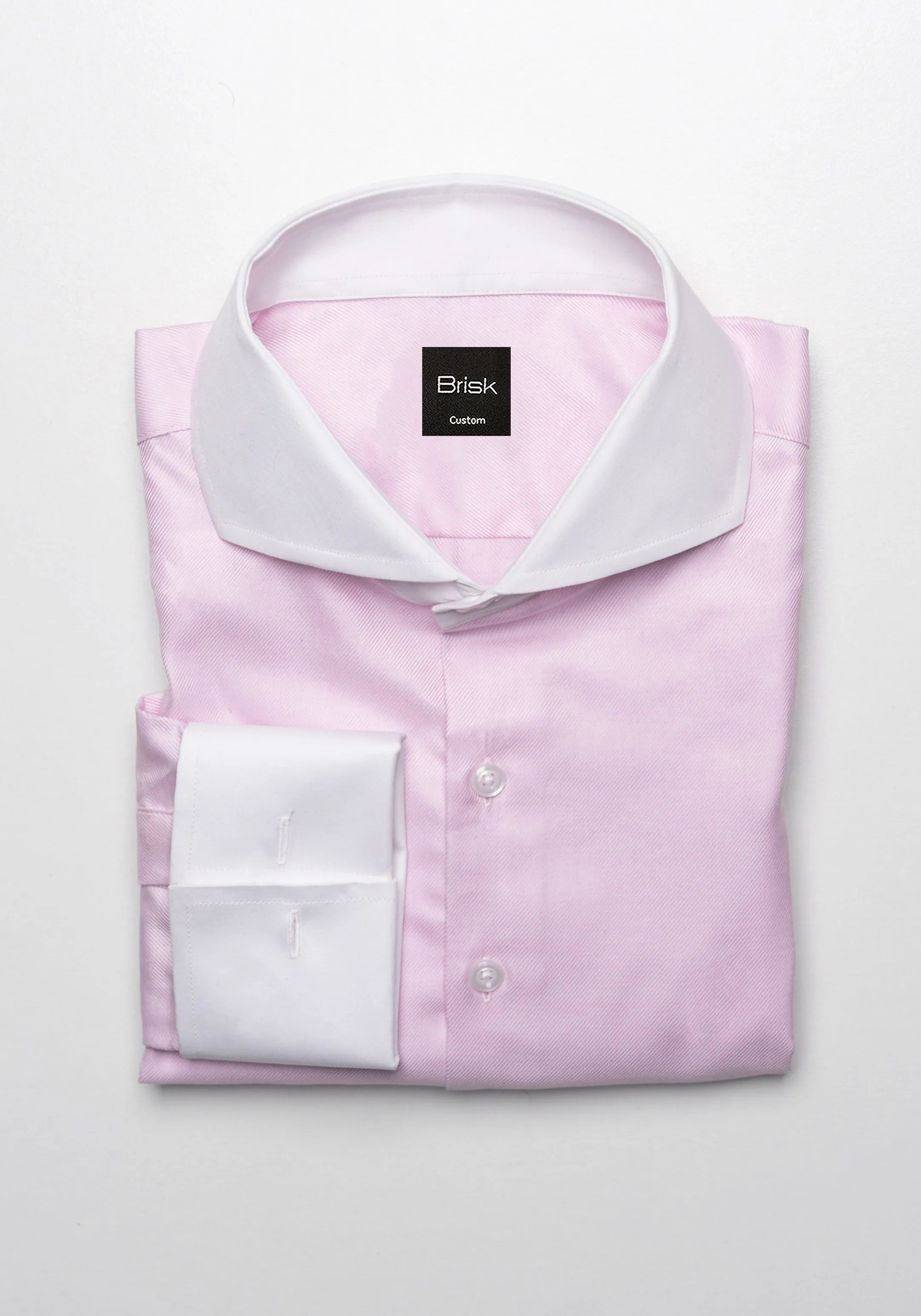 Egyptian Pink Twill Shirt sold by Brisk Shirts