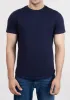 Midnight Blue Cloud Crew Tee - Curved Hem sold by Brisk Shirts