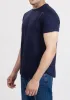 Midnight Blue Cloud Crew Tee - Curved Hem sold by Brisk Shirts