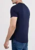 Midnight Blue Cloud Crew Tee - Curved Hem sold by Brisk Shirts