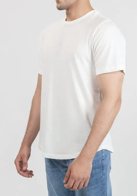 White Cloud Crew Tee - Curved Hem sold by Brisk Shirts product image thumbnail 2