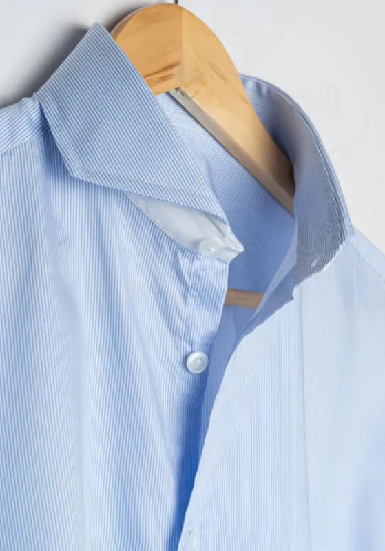 FINE BLUE PINSTRIPES SHIRT sold by Brisk Shirts