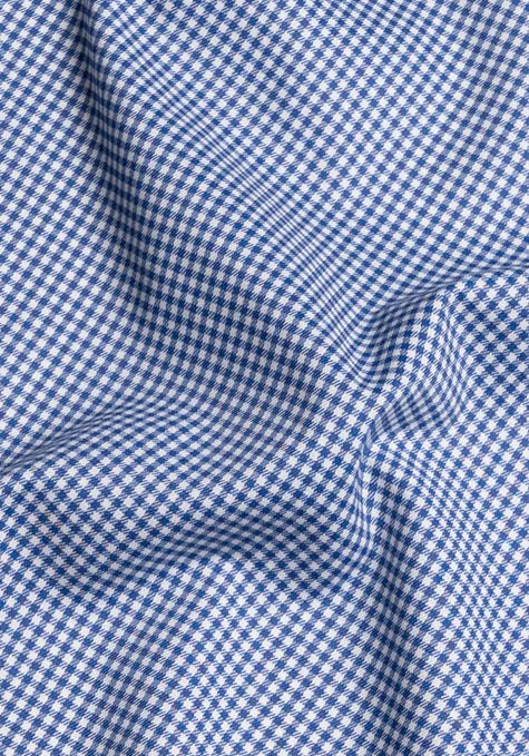 Wrinkle-Free Royal Blue Mini Gingham sold by Brisk Shirts product image thumbnail 3