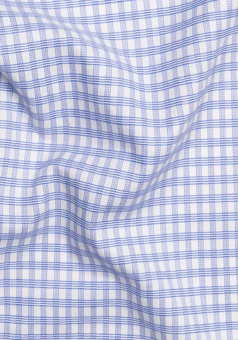 Wrinkle-Free Blue Grid Structured sold by Brisk Shirts product image thumbnail 3