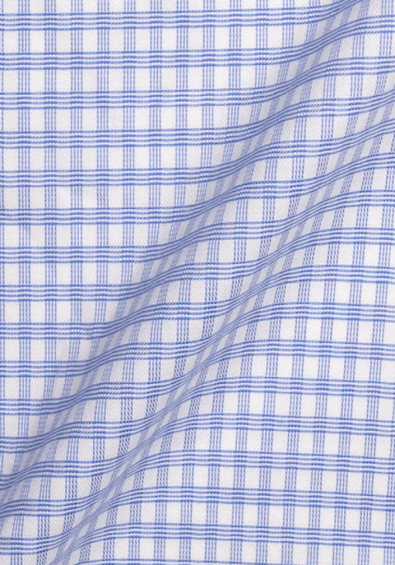 Wrinkle-Free Blue Grid Structured sold by Brisk Shirts