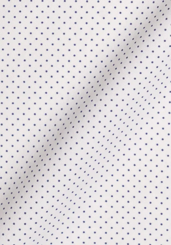 Wrinkle-Free White Polka Dots Performance Stretch sold by Brisk Shirts