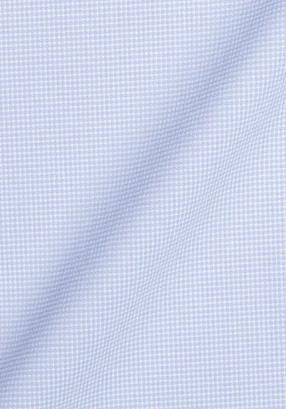 Wrinkle-Free Ice Blue Mini Checkered Performance Stretch sold by Brisk Shirts