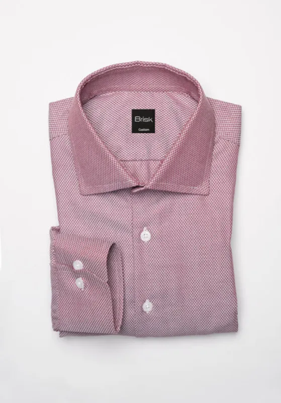 Burgundy Diamond Structured Shirt Wrinkle-Resistant sold by Brisk Shirts