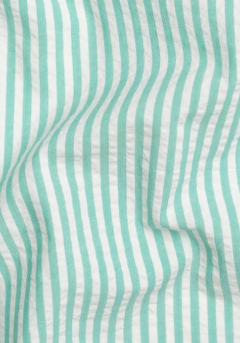 Mint Green Seersucker Stripes sold by Brisk Shirts product image thumbnail 3