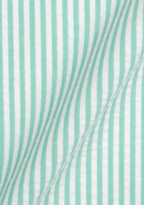 Mint Green Seersucker Stripes sold by Brisk Shirts