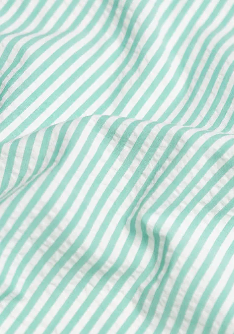 Mint Green Seersucker Stripes sold by Brisk Shirts product image thumbnail 2