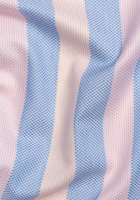 Pastel Blue Pink Bold Structured Stripes sold by Brisk Shirts product image thumbnail 3