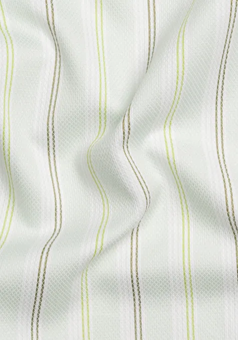 Mint Green Diamond Structured Poly Stripes sold by Brisk Shirts product image thumbnail 3