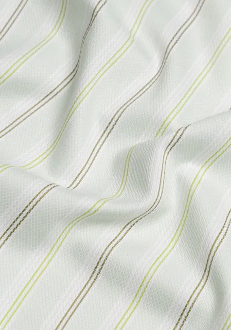 Mint Green Diamond Structured Poly Stripes sold by Brisk Shirts product image thumbnail 2