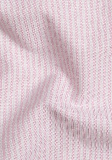 Soft Pink Crisp Oxford Stripes Shirt sold by Brisk Shirts product image thumbnail 3