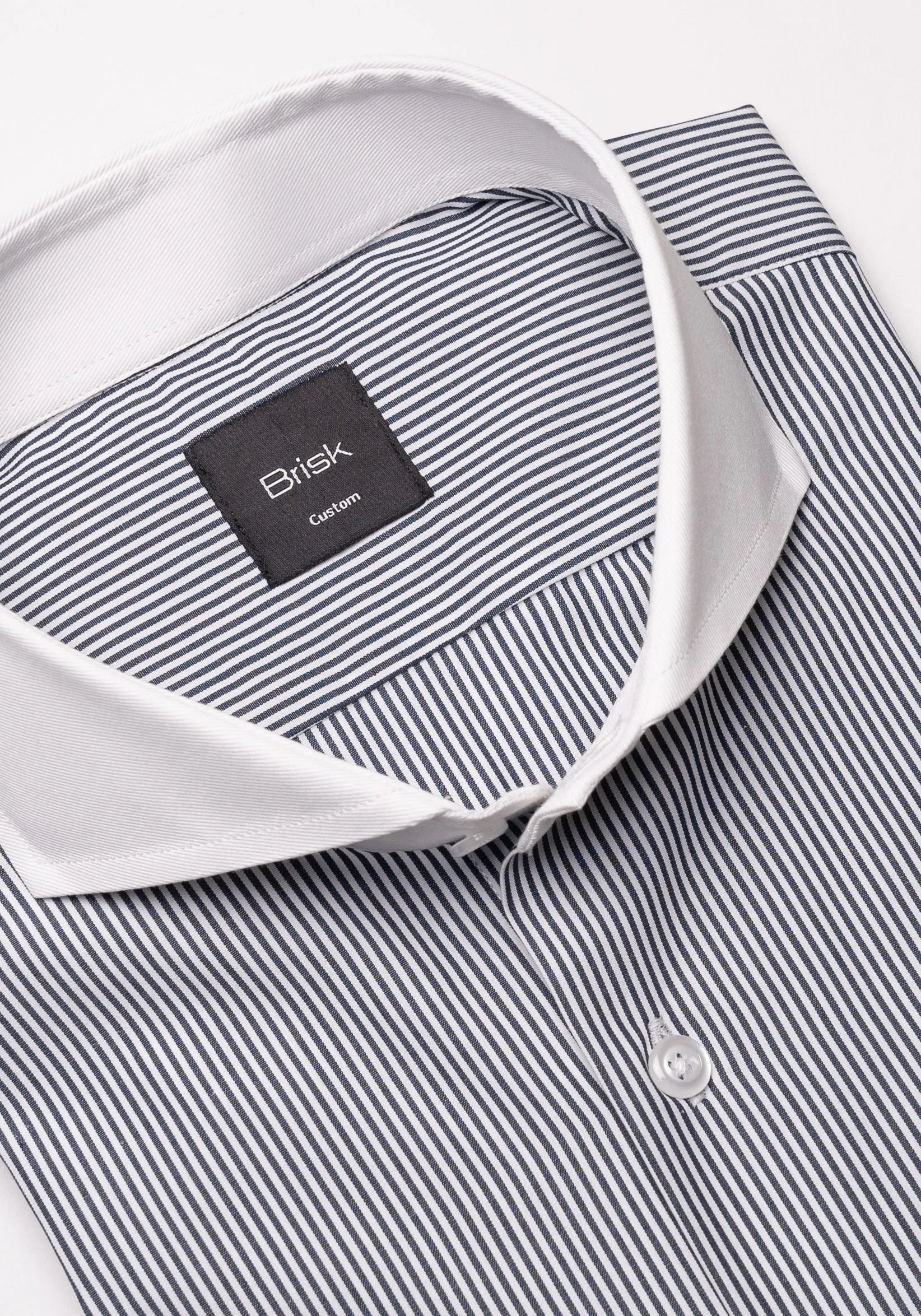 Black Narrow Stripes Shirt - Wrinkle Resistant sold by Brisk Shirts product image thumbnail 2