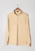 Tan Feather Soft Piqué Full Sleeve Polo Shirt sold by Brisk Shirts