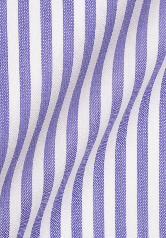 Purple Bengal Twill Stripes Pima Cotton - Wrinkle Resistant sold by Brisk Shirts