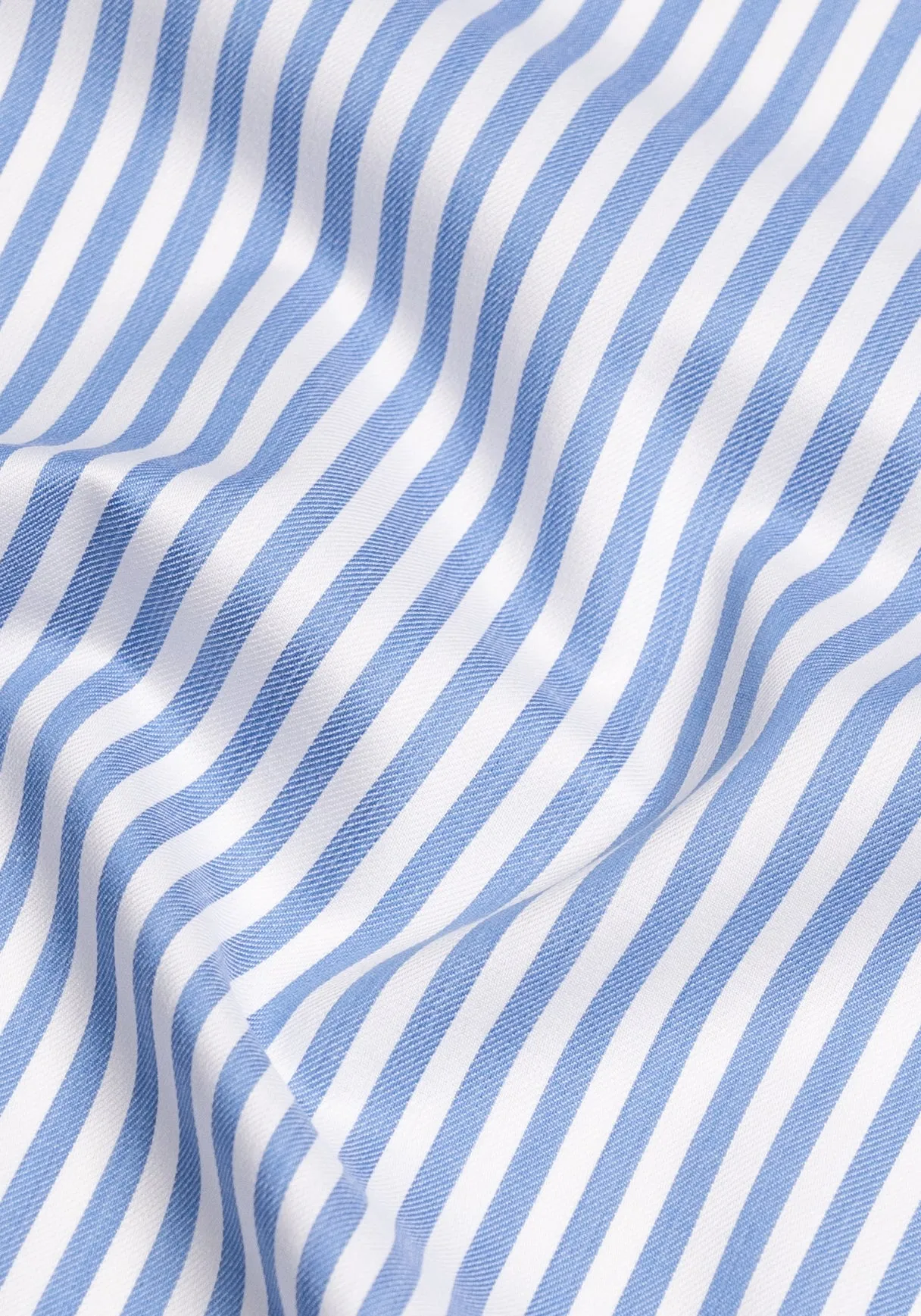 Sky Blue Bengal Twill Stripes Pima Cotton - Wrinkle Resistant sold by Brisk Shirts product image thumbnail 2